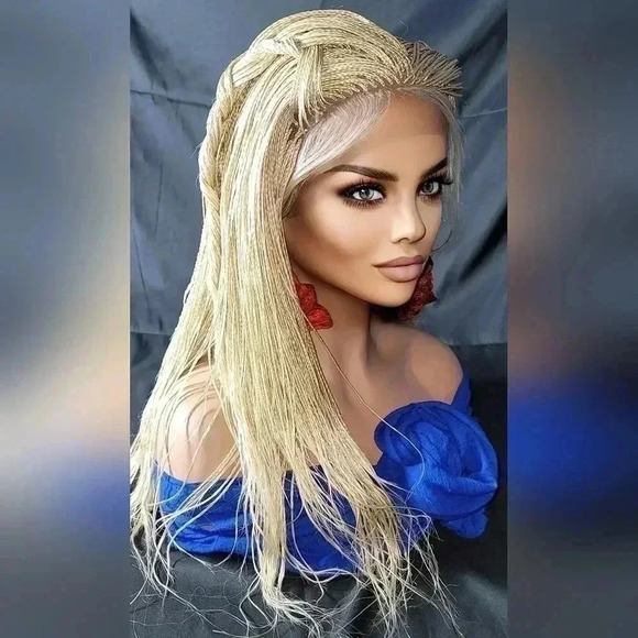 Stunning Style Revolution: 100% Handmade Micro Millions Braided Full Lace Wigs". - Picture 16 of 17